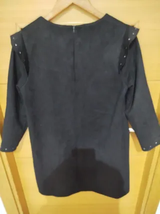 Vestido Sfera en ante negro.Muy elegante y ponible