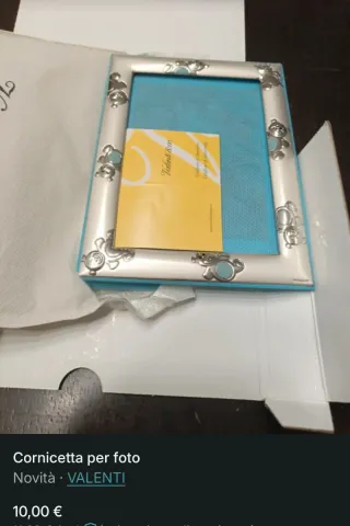 Cornice per foto Valenti orsetti argento