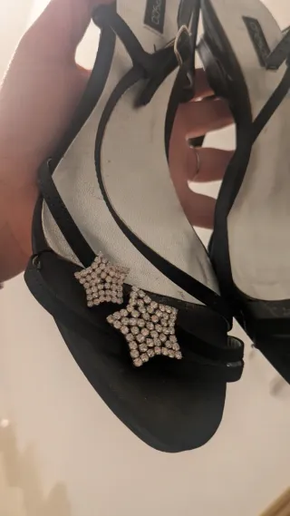 Sandalias 39 estrellas/satinado