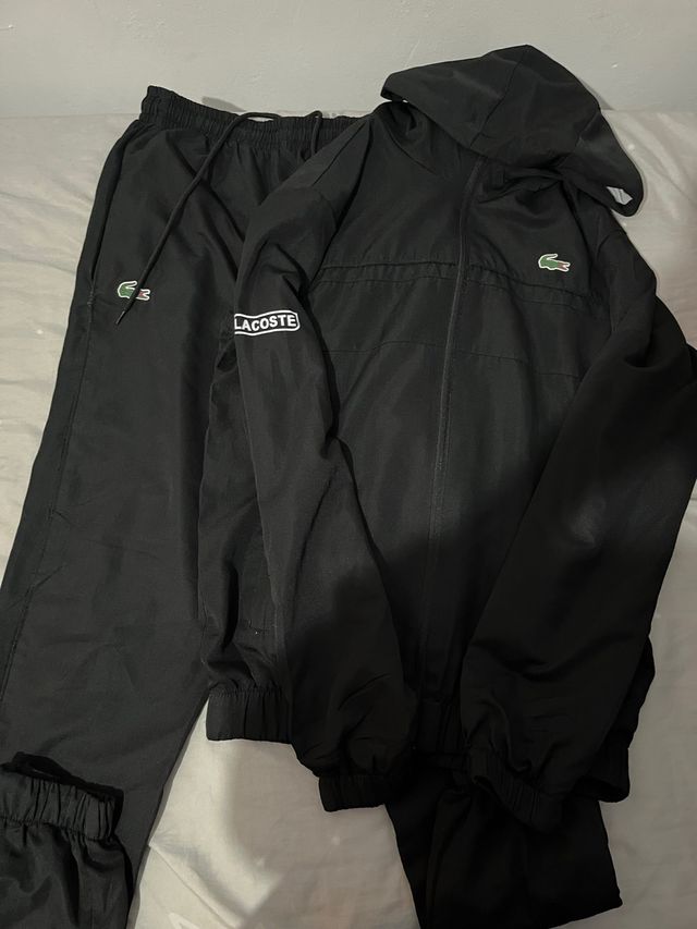 Chándal Lacoste Negro Talla S
