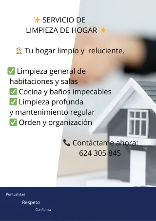 OFREZCO SERVICIOS DE LIMPIEZA  DE LUNES A VIERNES