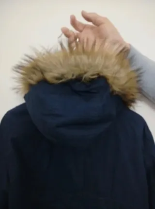 Parka blu scuro donna con cappuccio marca H&M