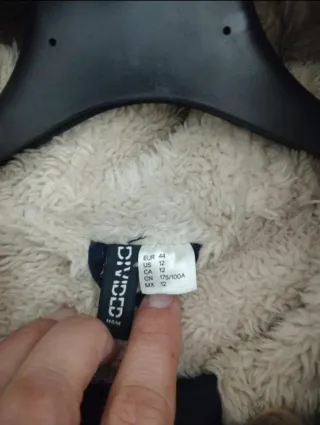 Parka blu scuro donna con cappuccio marca H&M