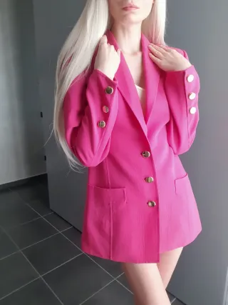 Blazer Zara Barbie hot pink