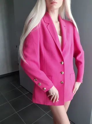 Blazer Zara Barbie hot pink
