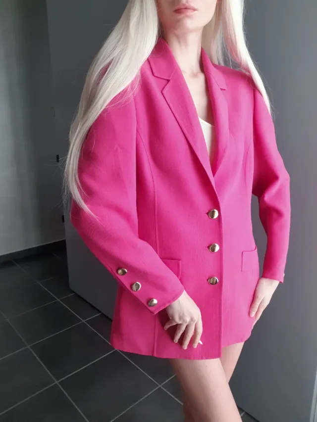Blazer Zara Barbie hot pink