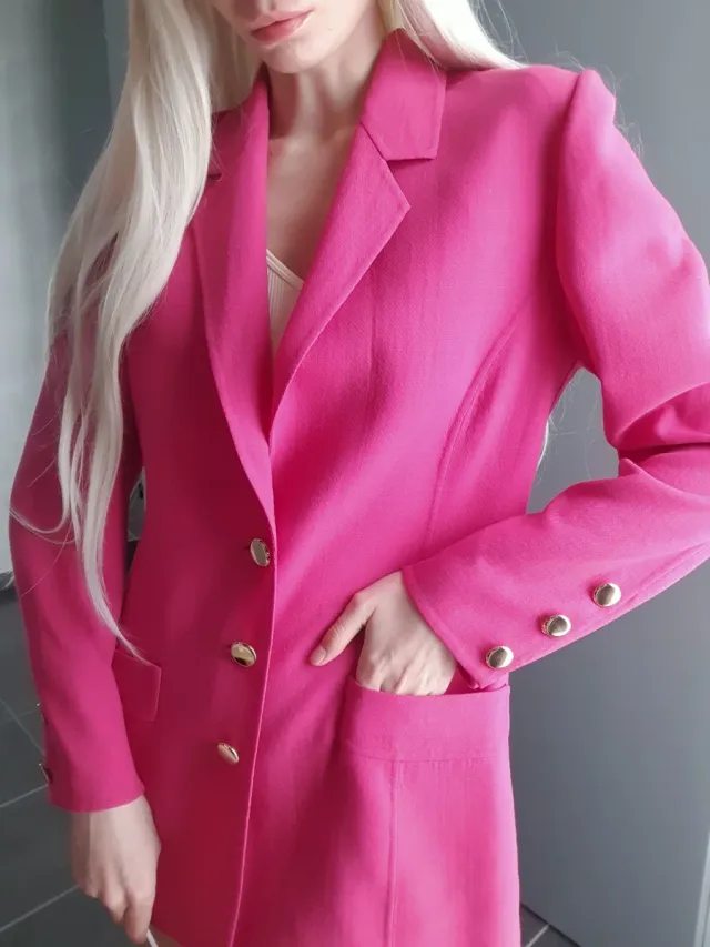 Blazer Zara Barbie hot pink