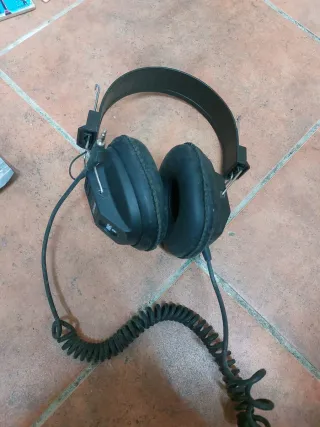 Auriculares cascos Retro Negro