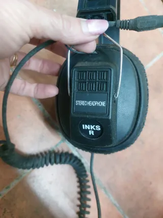 Auriculares cascos Retro Negro