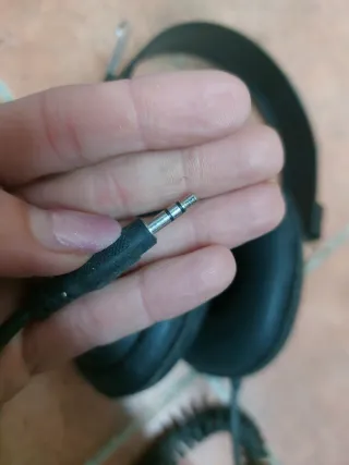 Auriculares cascos Retro Negro