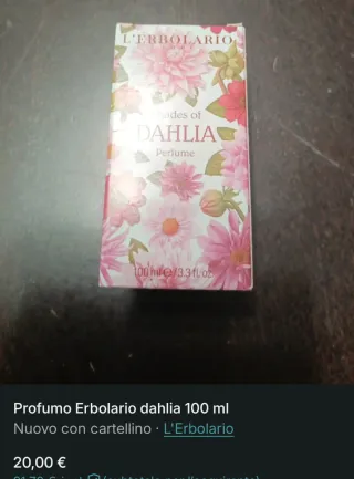 Profumo L'Erbolario Shades of Dahlia 100ml