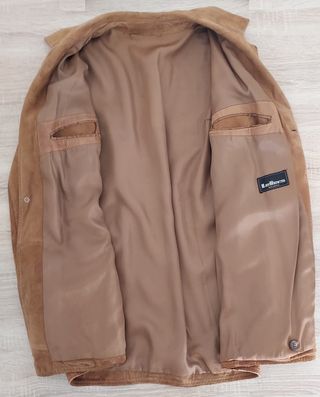 Chaqueta de piel marrón Talla L