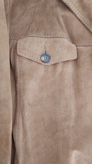 Chaqueta de piel marrón Talla L