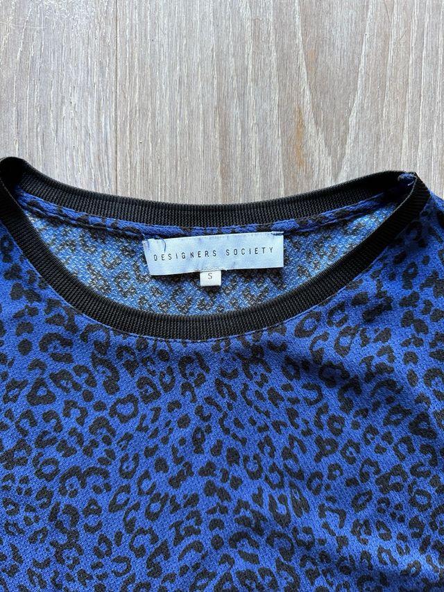 Camiseta / blusa Designers Society Leopardo Azul S