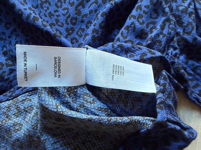 Camiseta / blusa Designers Society Leopardo Azul S