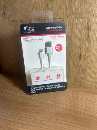 Cable Aiino Lightning 200cm USB 2.0