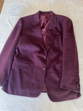 Chaqueta Blazer Granate Kiabi Talla M