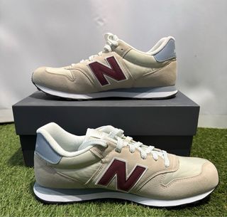 New Balance NB 500 beige y rojo – Talla 44