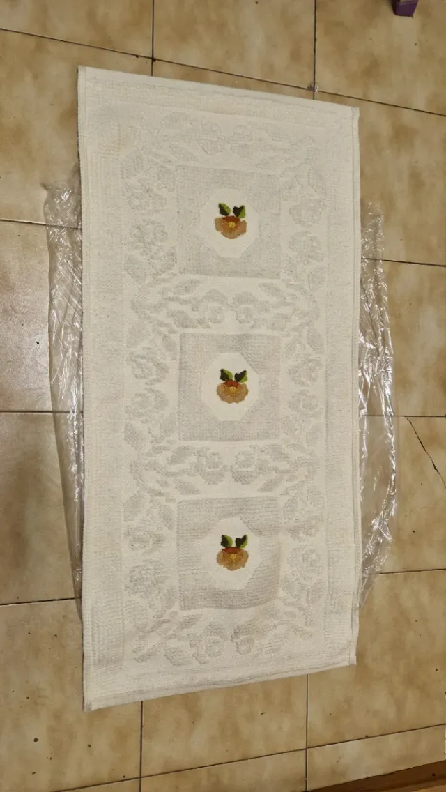 Coperta lana con 2 tappeti stesso materiale