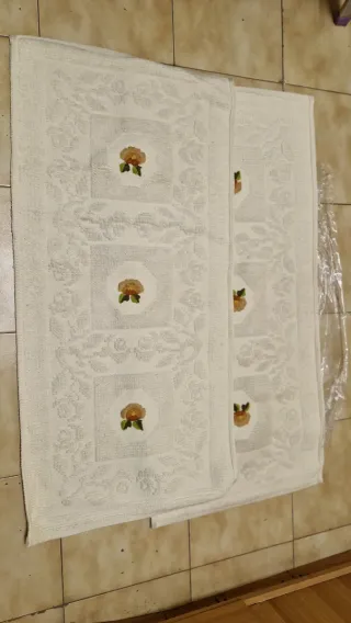 Coperta lana con 2 tappeti stesso materiale