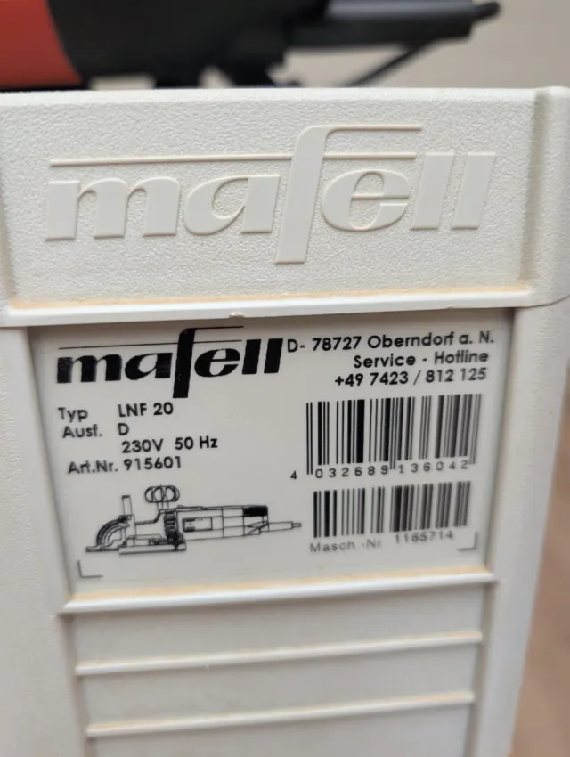 Mafell LNF 20 Fresadora de Ranuras Lamello