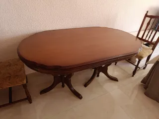 Tavolo da pranzo allungabile in legno vintage per 4/6 sedie