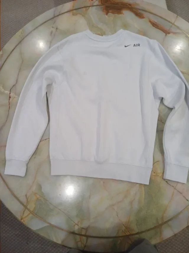 Sudadera Nike Air Gris y Blanca