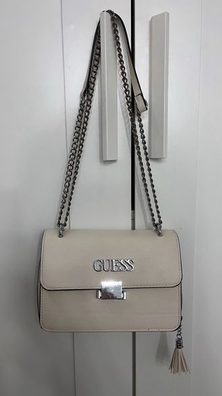 Bolso Guess Beige y Plateado