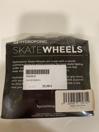 Ruedas Hydroponic 52mm Tie Dye 100A