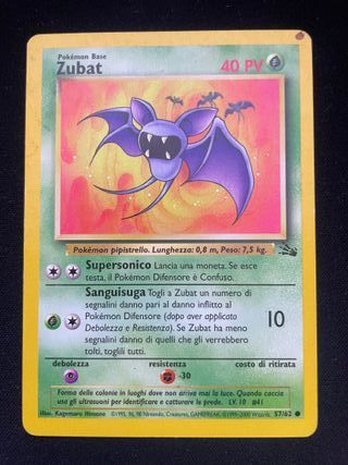 Zubat 57/62 Fossil Pokemon TCG - Ita