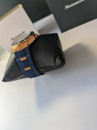 Reloj Neckmarine Cronógrafo Oro Rosa y Azul