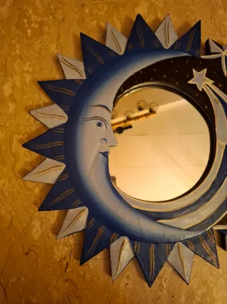 Specchio decorativo luna e stelle