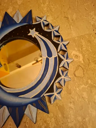 Specchio decorativo luna e stelle