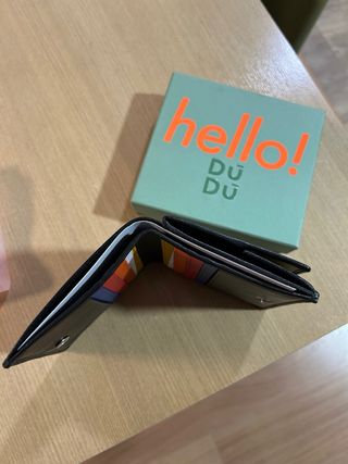 Cartera Dudu RFID Negra Multicolor