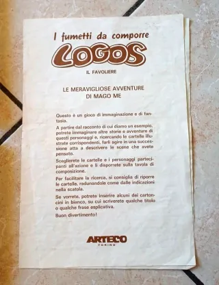 Logos il Favoliere Arteco gioco vintage