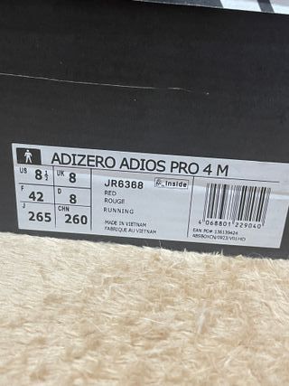 Adidas Adizero Adios Pro 4 Talla 42
