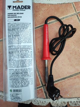 Soldador estaño 30W punta redonda