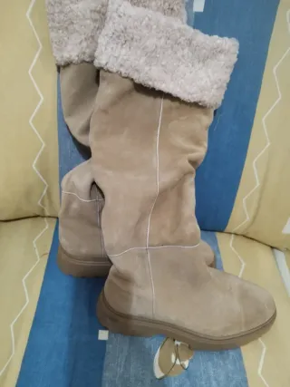 Botas mujer beige talla 41