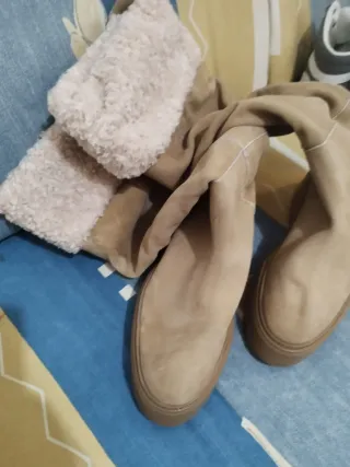 Botas mujer beige talla 41