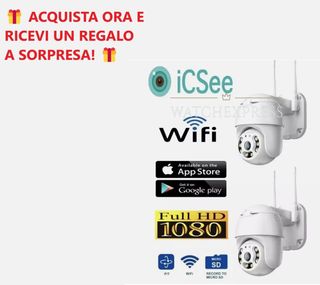 2x Telecamere iCSee Esterno App Sicurezza Casa