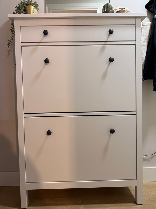 Zapatero Ikea Hemnes Blanco 89x30x127cm