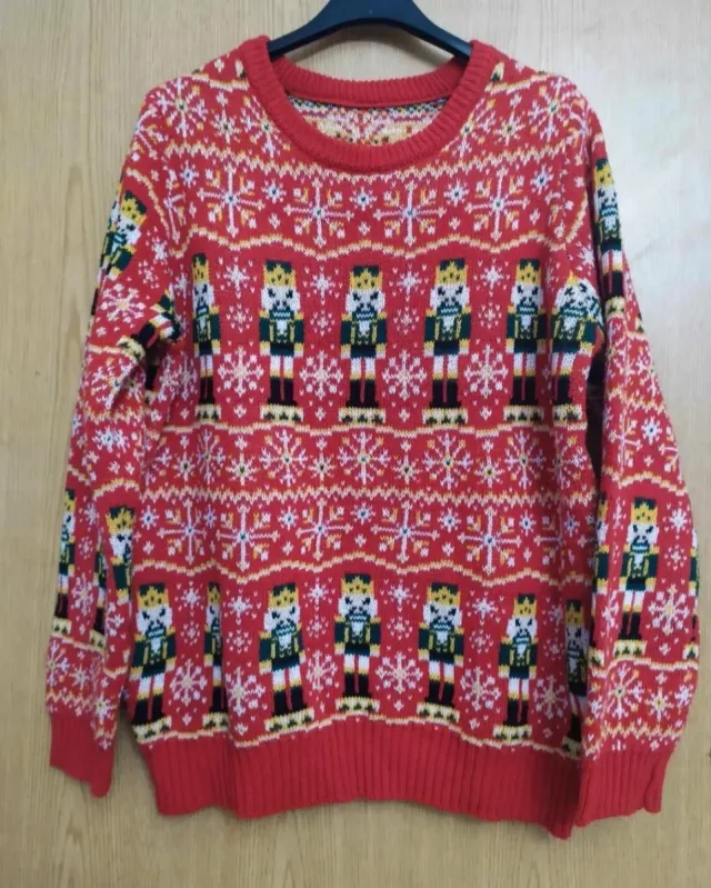 MAGLIONE NATALE UNISEX ROSSO NUOVO