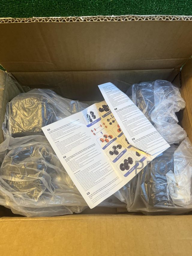 Juego de mancuernas hexagonales