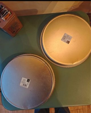 Set 2 Vassoi Bar Metallo