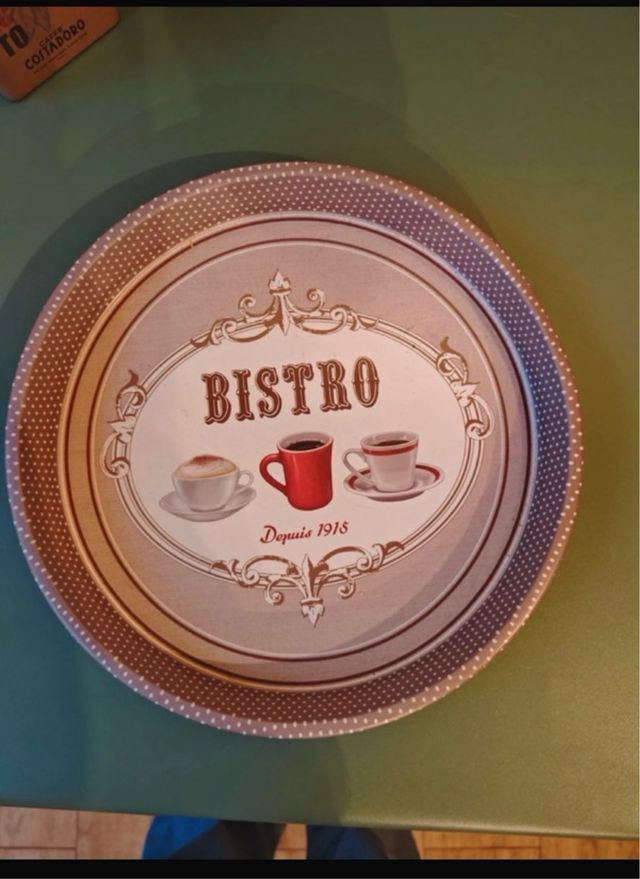 Set 2 Vassoi Bar Metallo