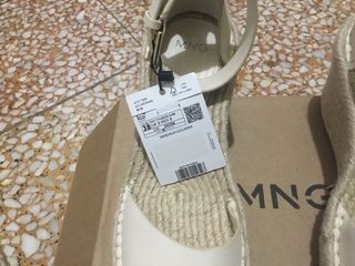 Sandalias esparto cuña tobillera