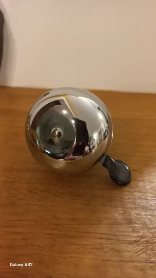 Campanello per bicicletta cromato