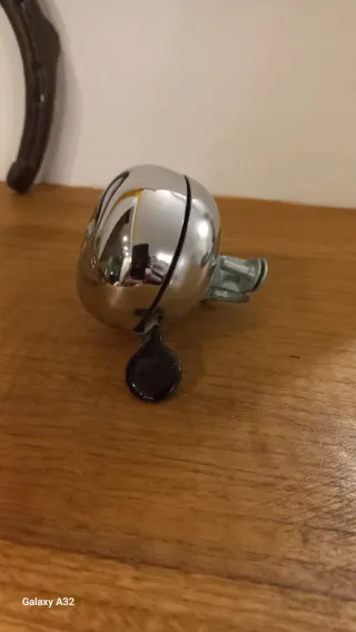 Campanello per bicicletta cromato
