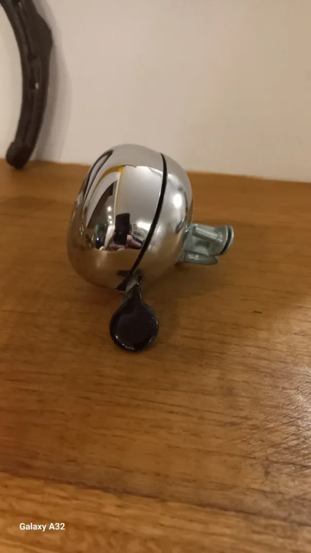 Campanello per bicicletta cromato