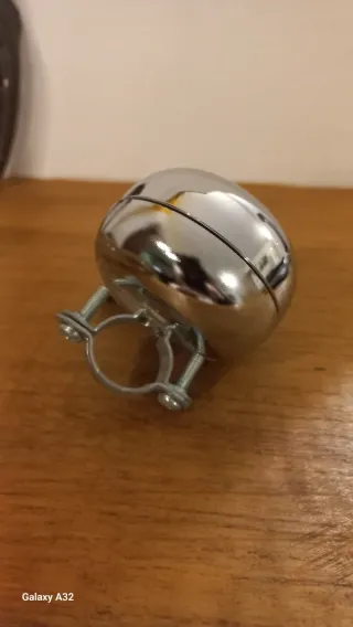 Campanello per bicicletta cromato